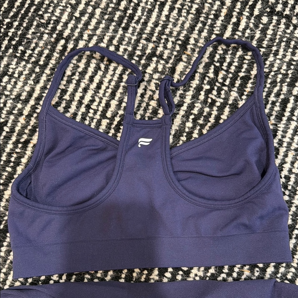 Fabletics Navy Racerback Sports Bra - Picture 4 of 4